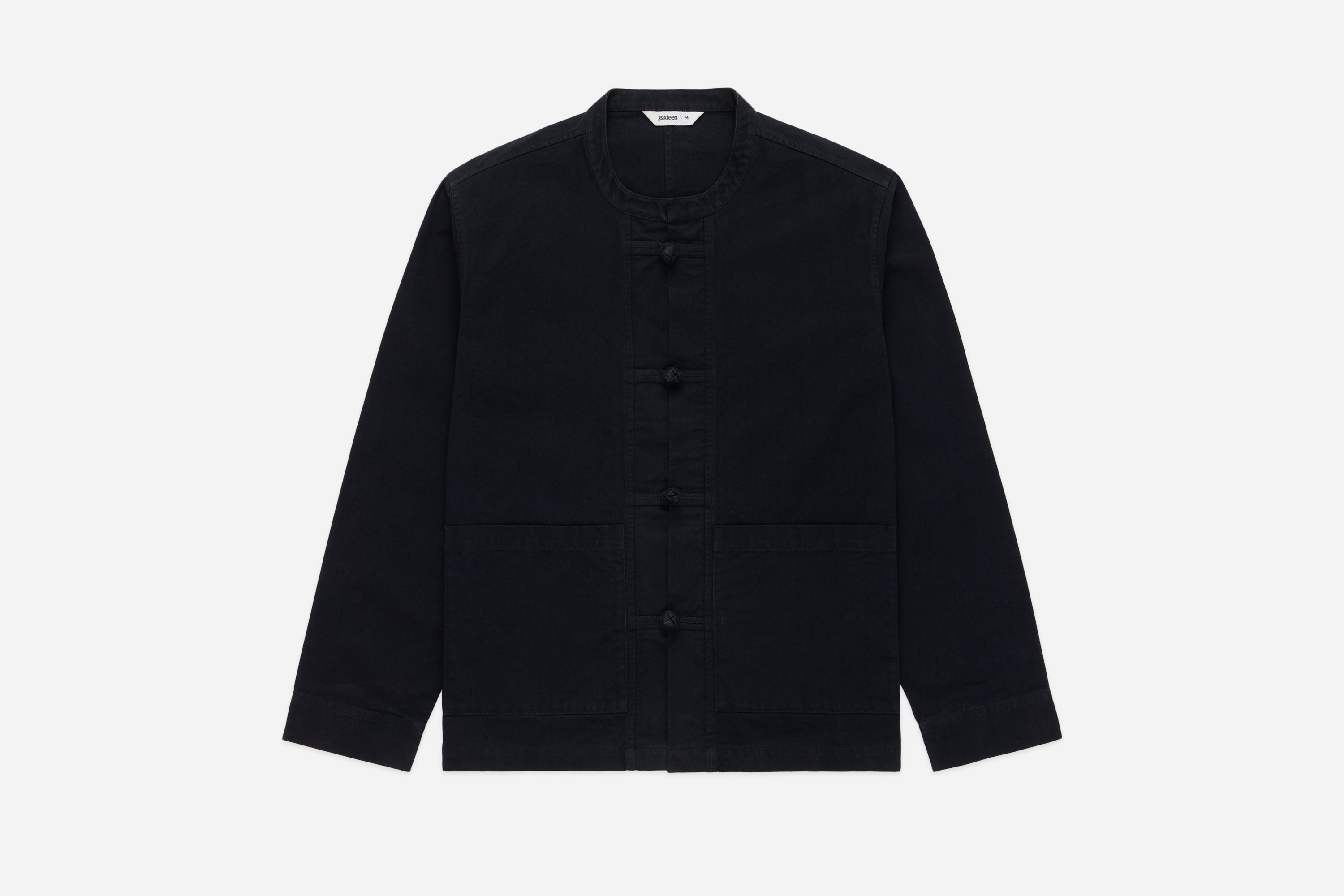 Supreme Kung Fu Jacket 14SS Black M Cotton Button Up Rare