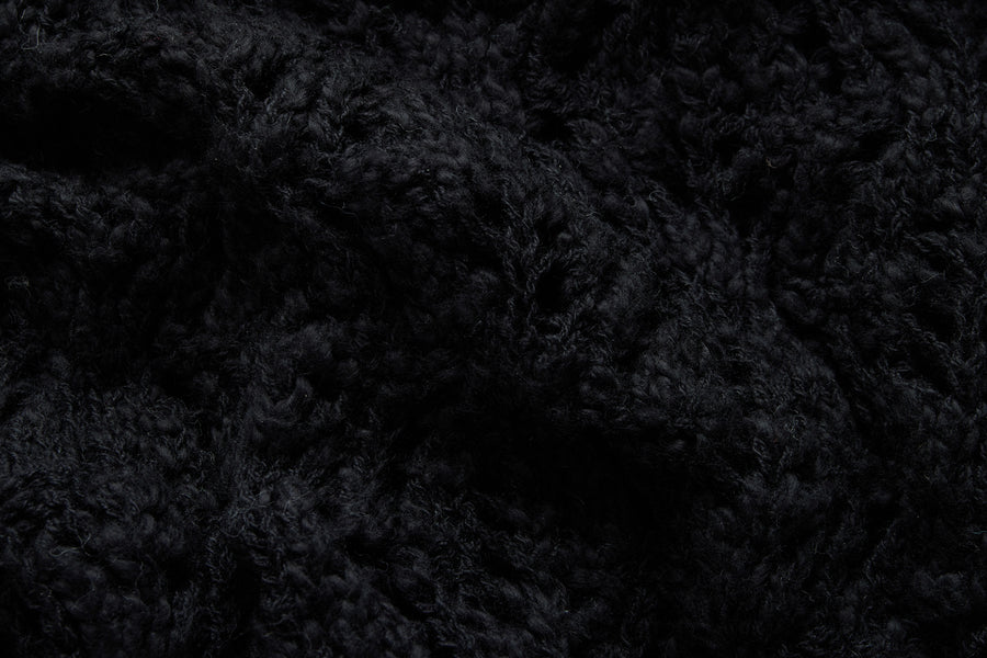 Classic Cardigan ~ Black Flamme Lace Knit