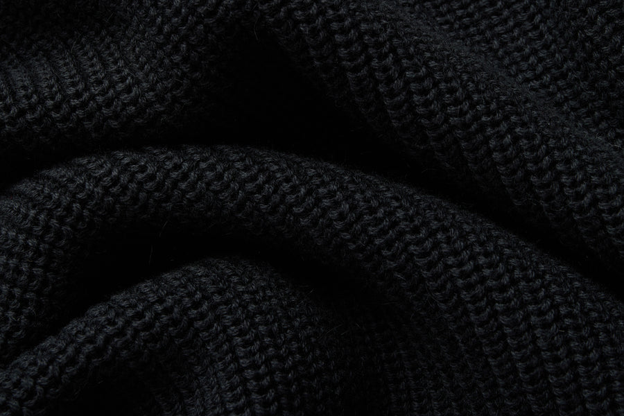 Driver Knit ~ Black Pima Cotton