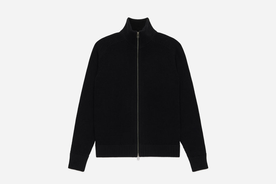 Driver Knit ~ Black Pima Cotton