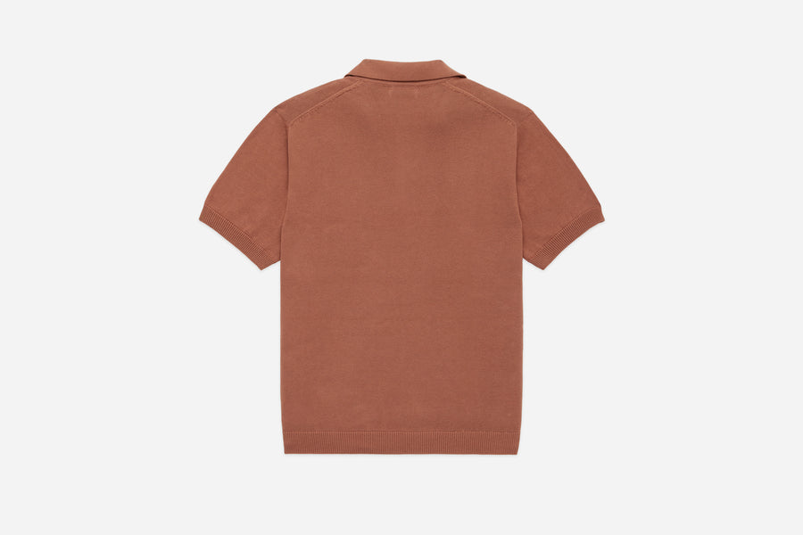Knit Polo ~ Clay Pima Cotton