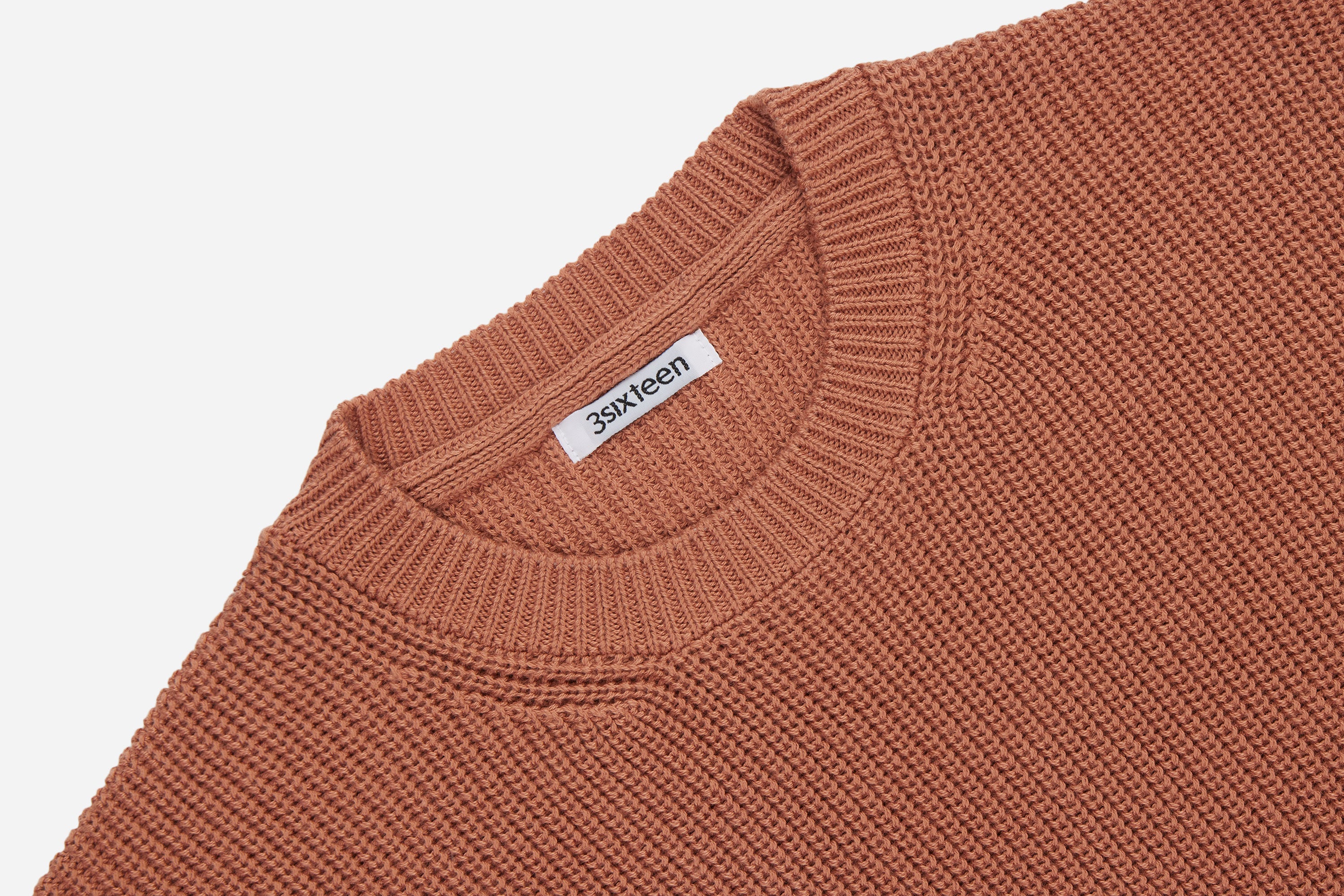 Long Sleeve Knit Tee ~ Clay Pima Cotton – 3sixteen
