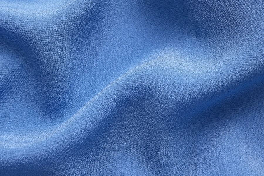 Bowling Shirt ~ Powder Blue Silk