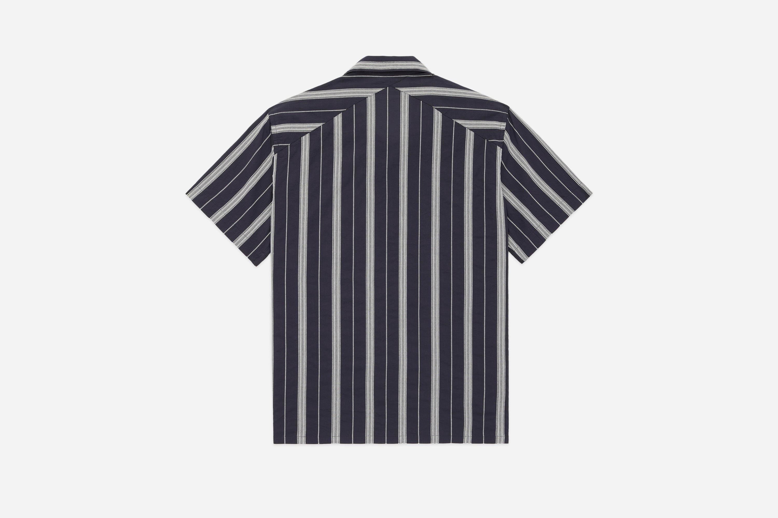 Cabana Shirt ~ Black Ticking Stripe – 3sixteen