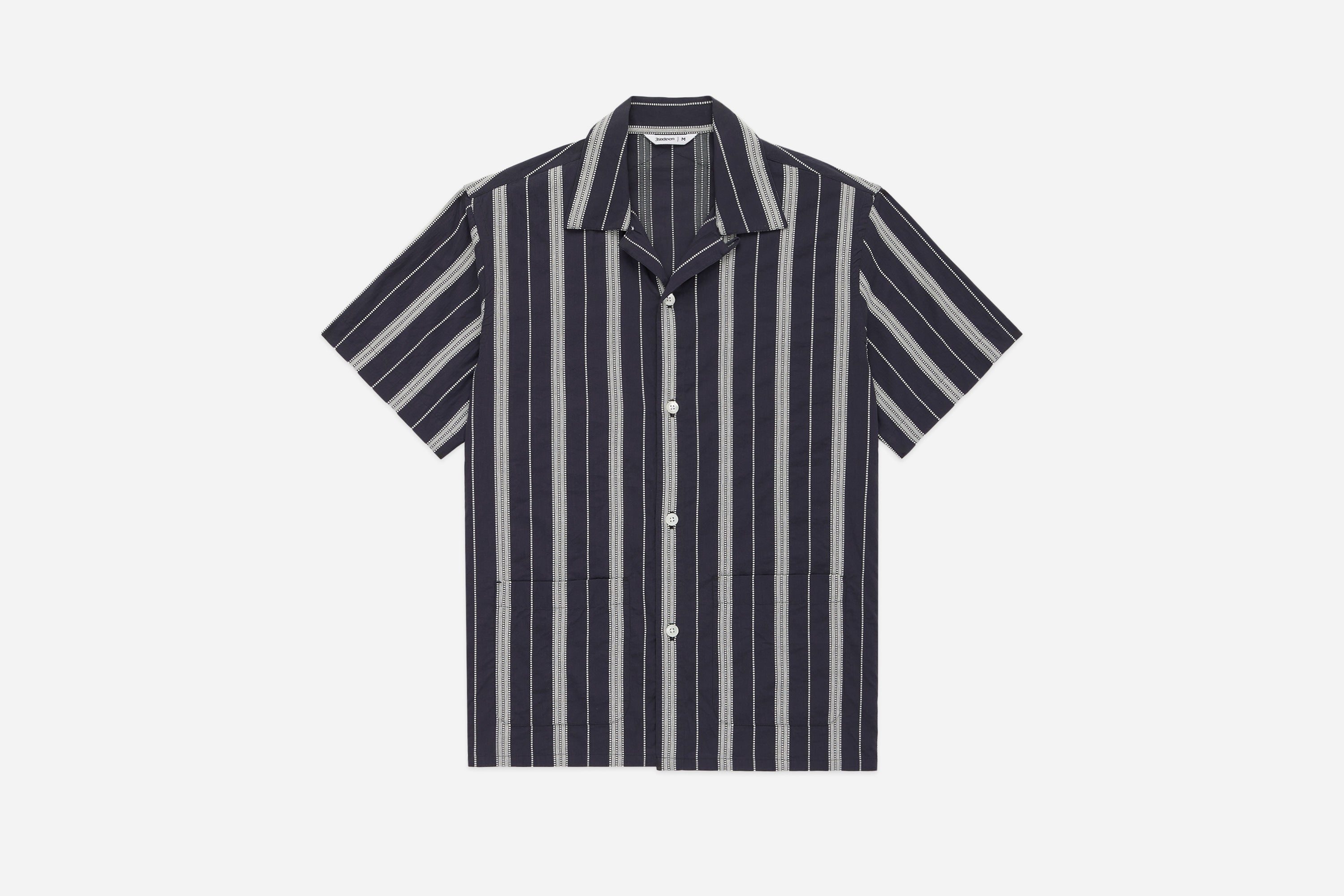 Cabana Shirt ~ Black Ticking Stripe – 3sixteen