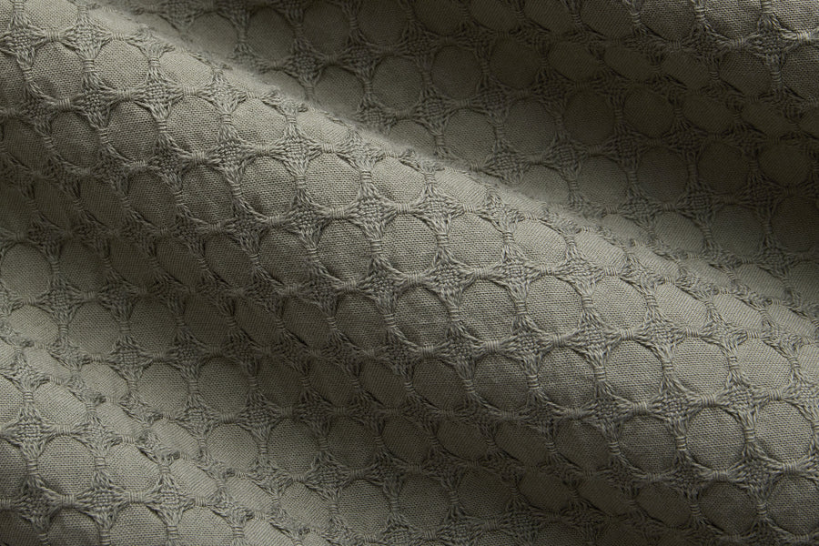 Resort Shirt ~ Olive Geo Weave