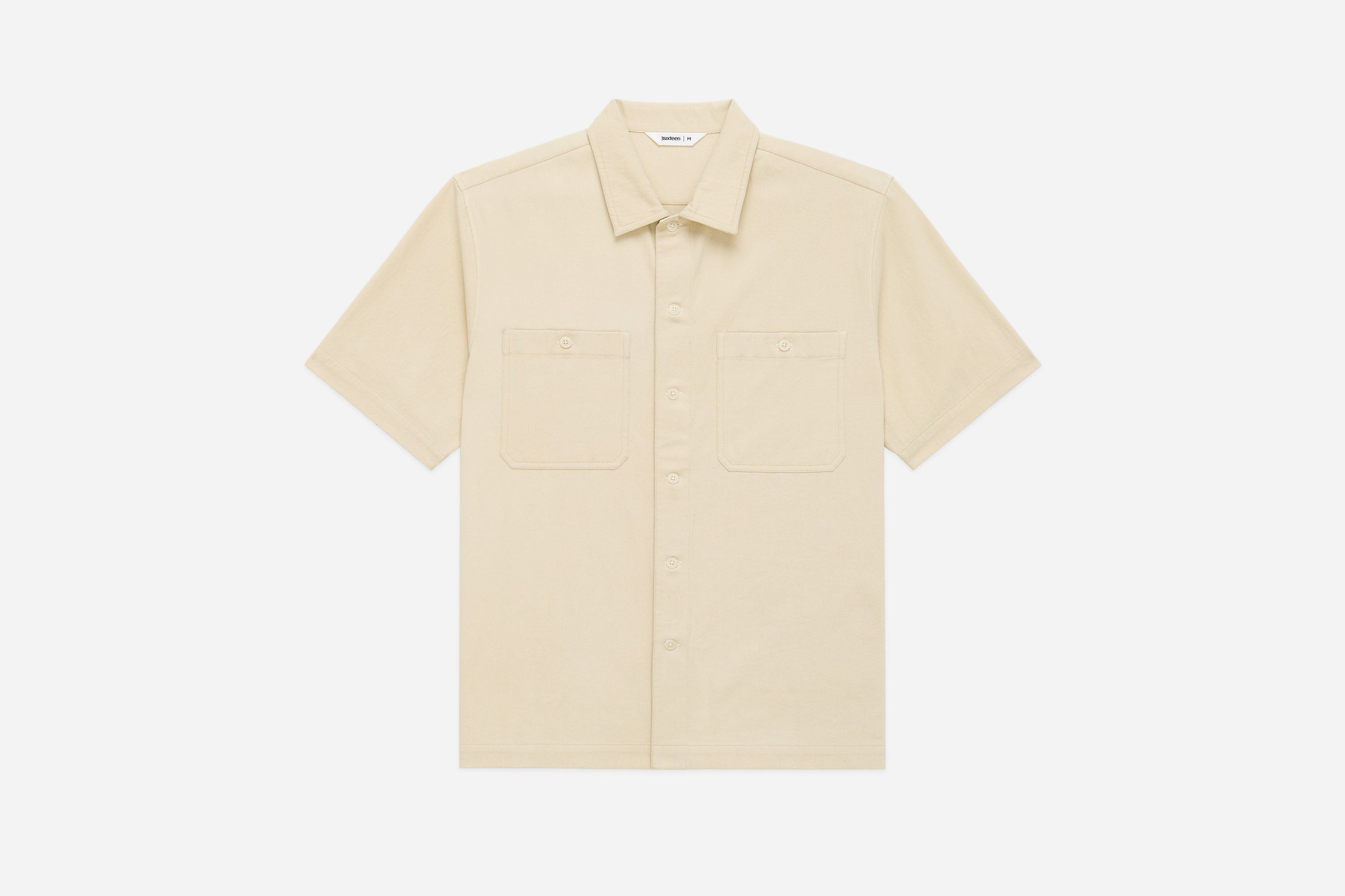 Short Sleeve Workshirt ~ Ecru Twill – 3sixteen