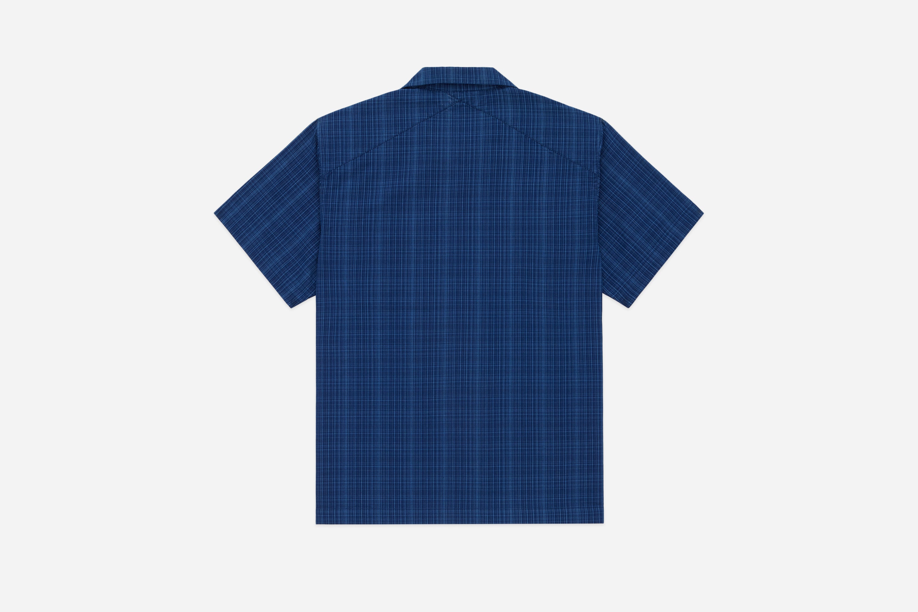 Vacation Shirt ~ Indigo Microcheck – 3sixteen