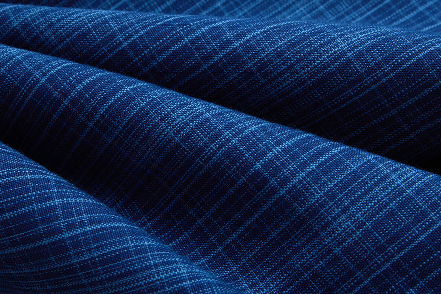 Vacation Shirt ~ Indigo Microcheck