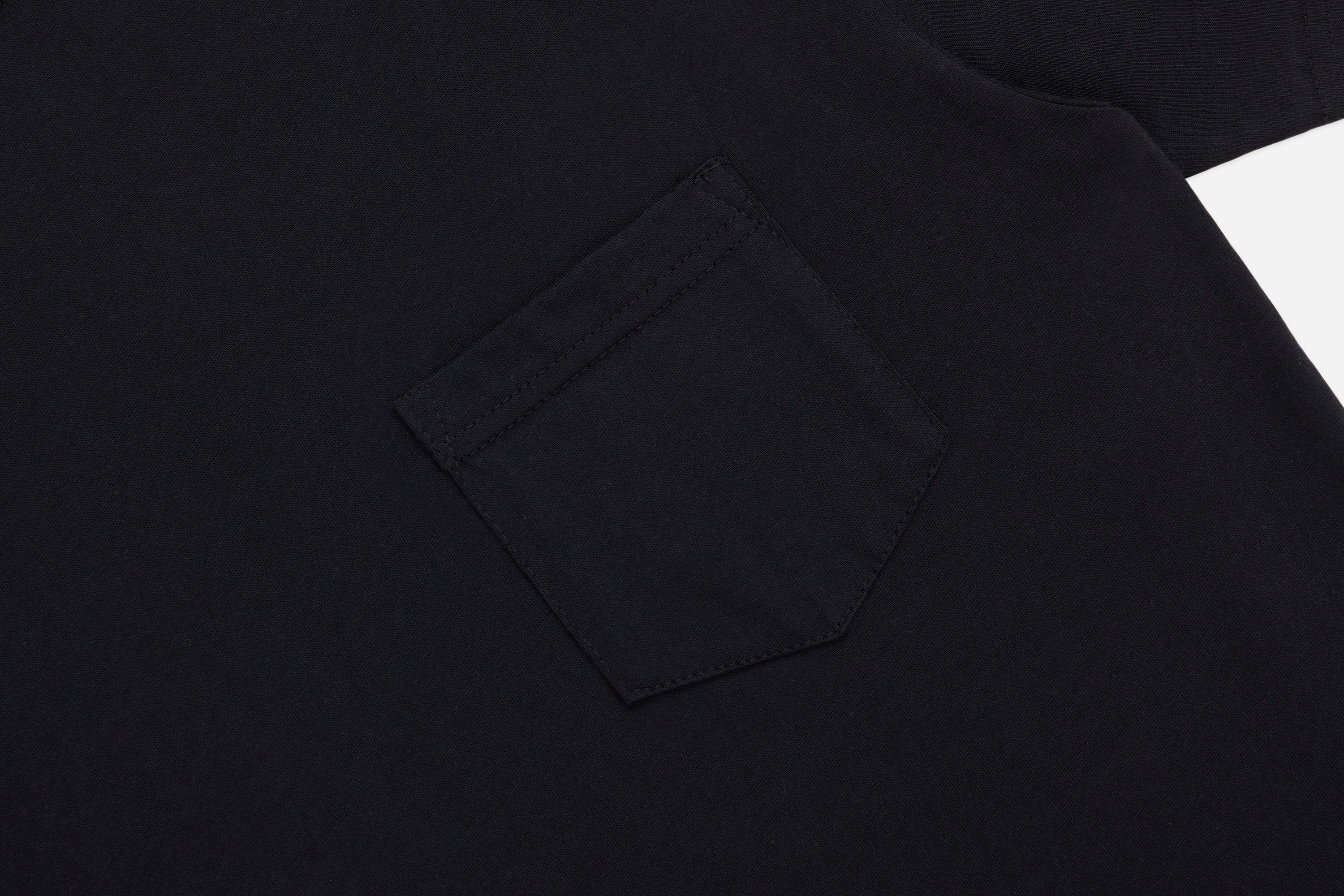 Pima Pocket T-Shirt ~ Black (2 Pack) – 3sixteen