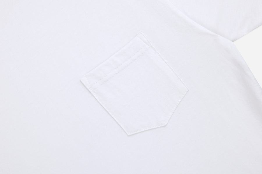 Pima Pocket T-Shirt ~ White (2 Pack)