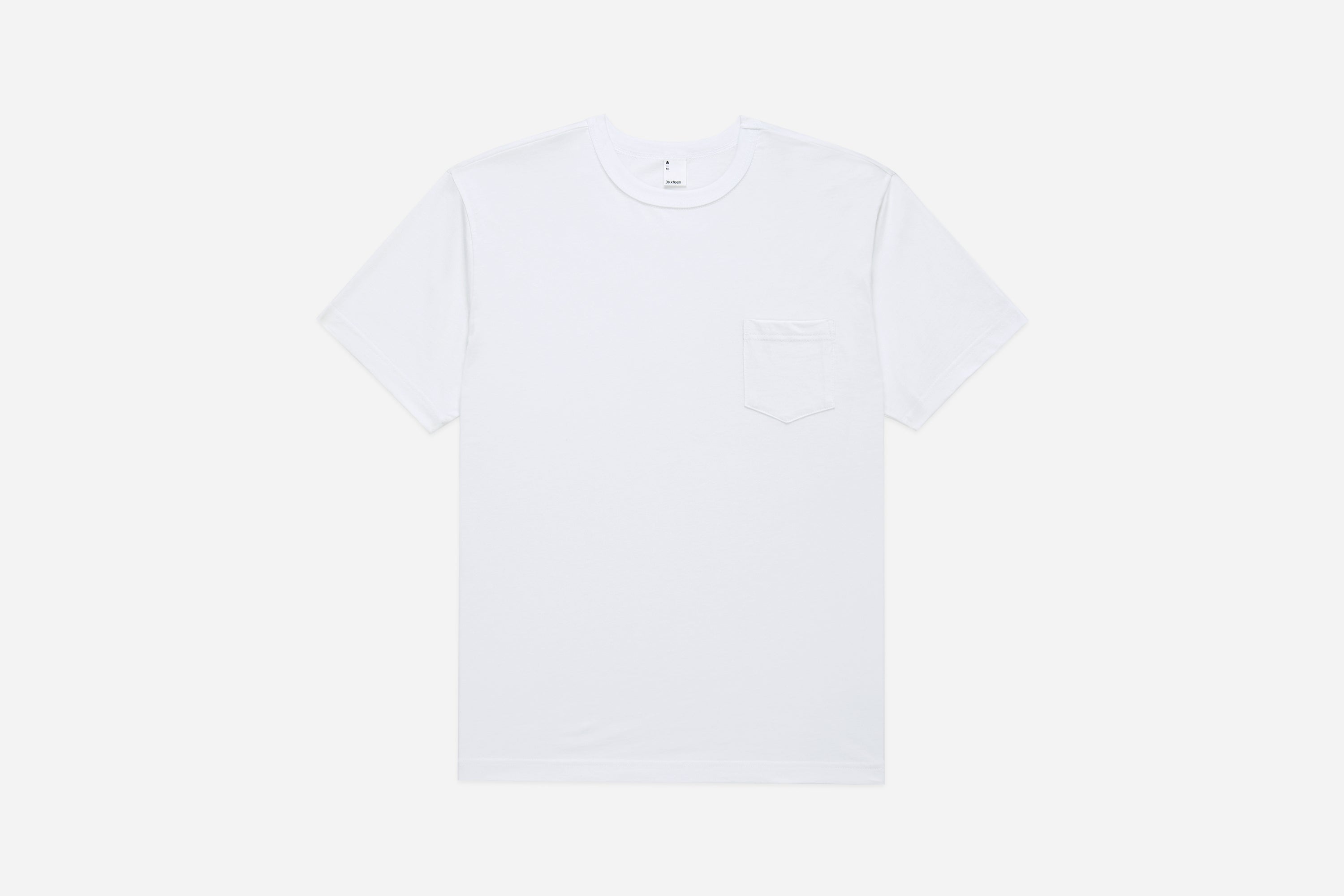 Pima Pocket T-Shirt ~ White (2 Pack) – 3sixteen