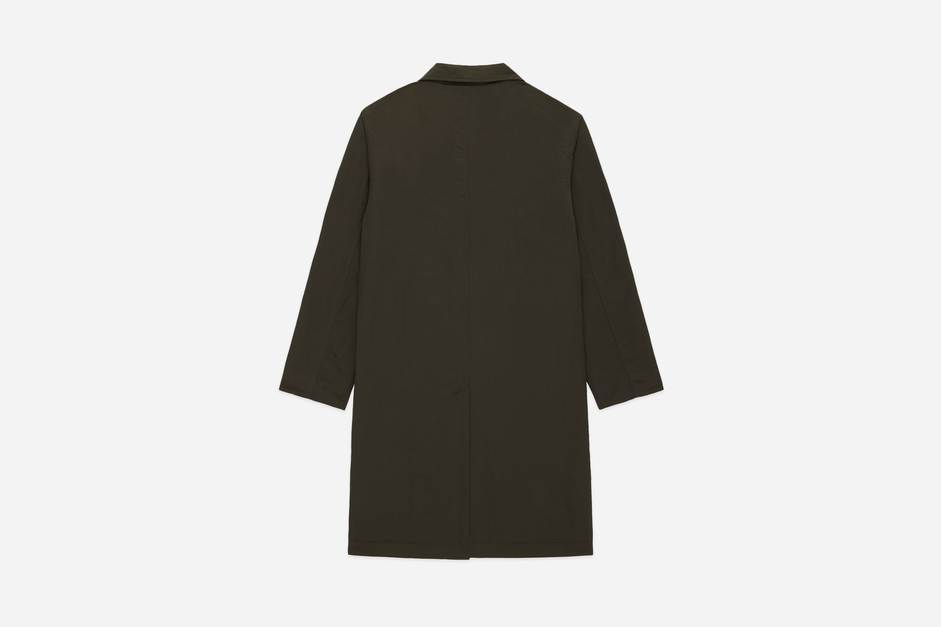 ジャケット・アウター ORGANIC SUFFLOK MELTON MAC COAT Mac Coat ~ Olive Wrinkle Nylon – 3sixteen