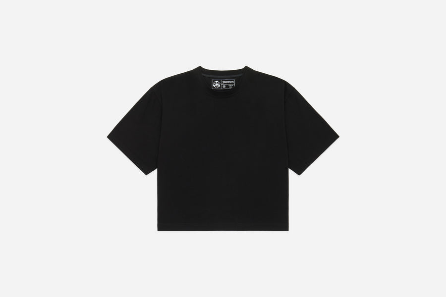 Cropped Training Tee ~ Black
