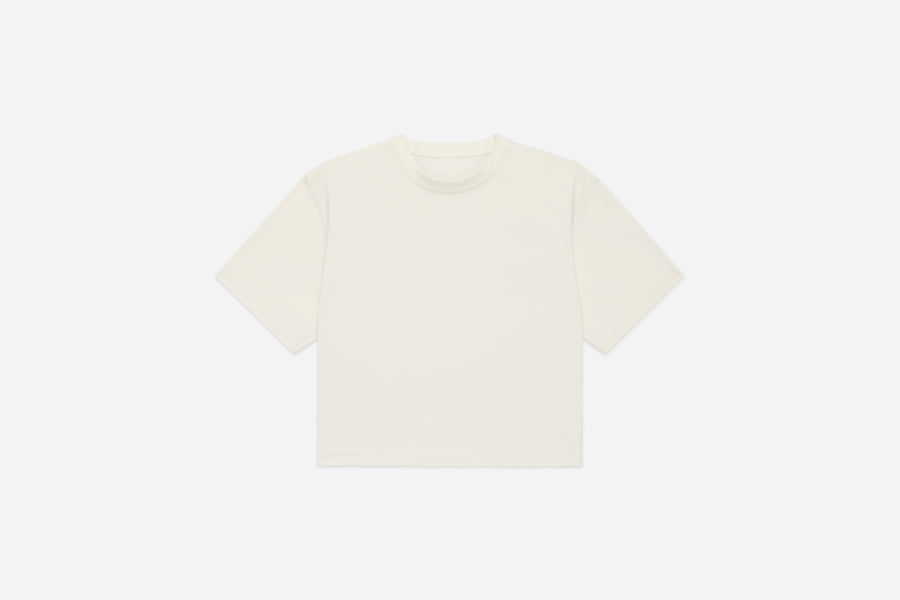 Cropped Training Tee ~ White