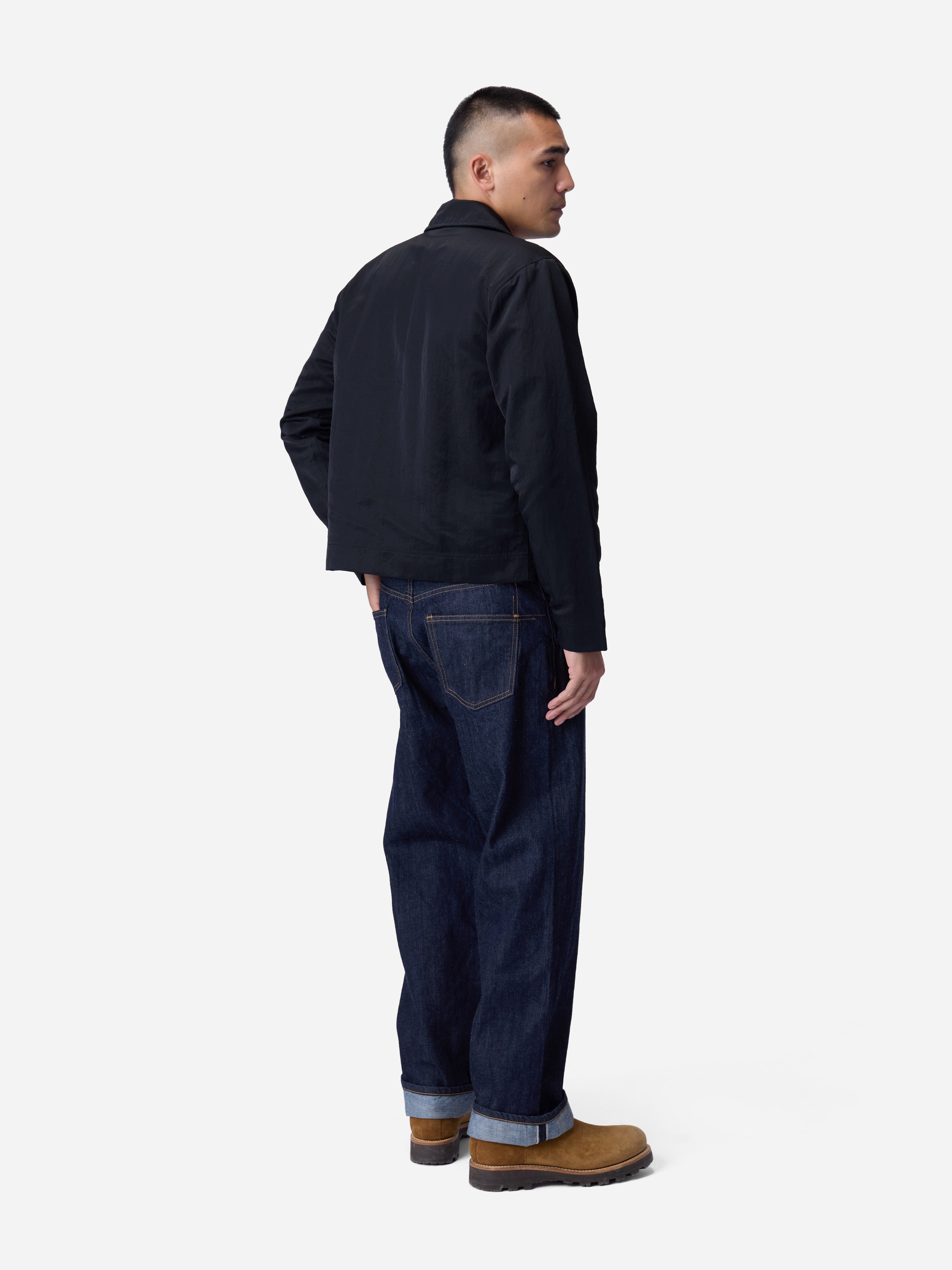 Club Jacket ~ Black Nylon – 3sixteen