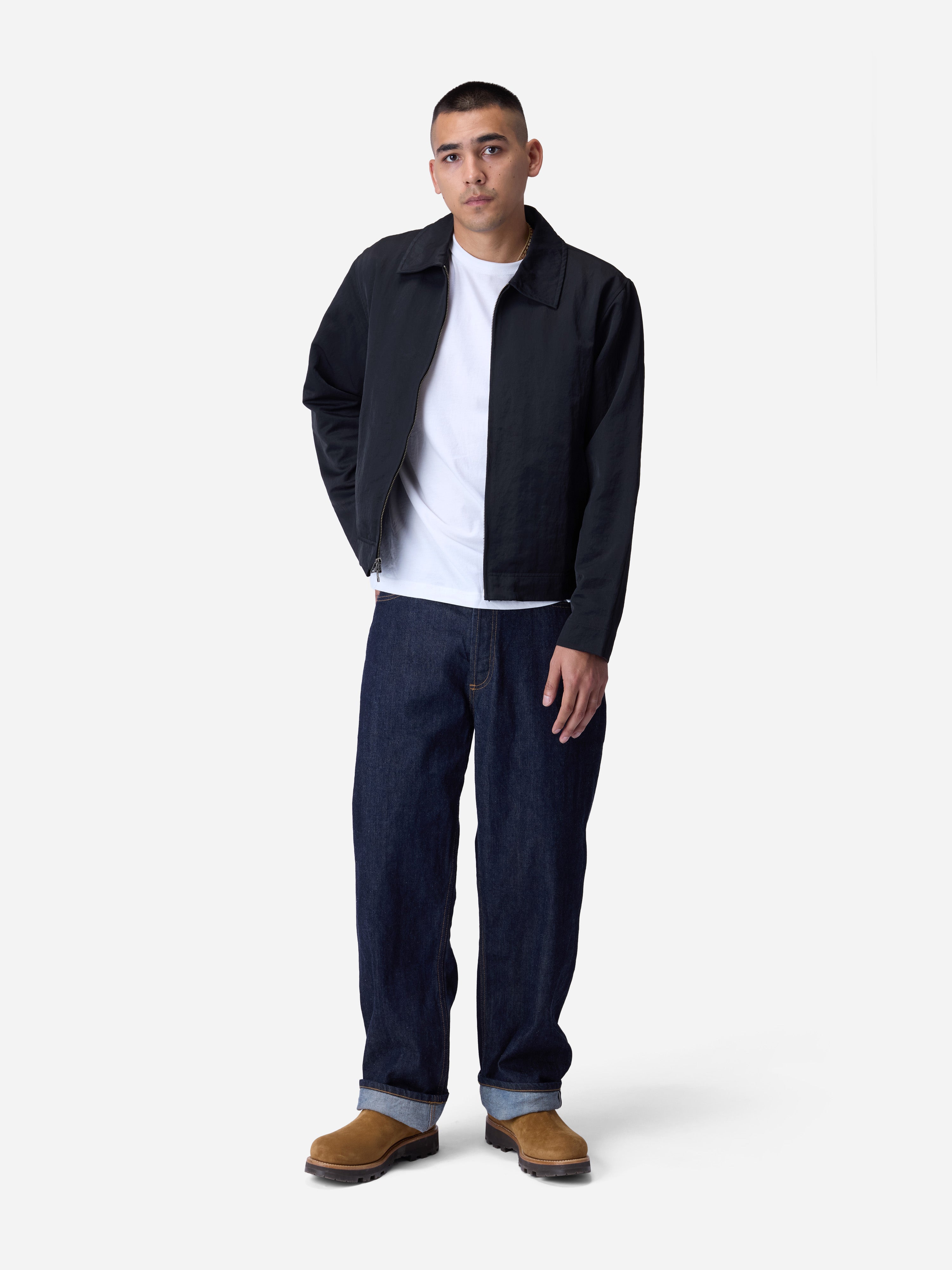 Club Jacket ~ Black Nylon – 3sixteen