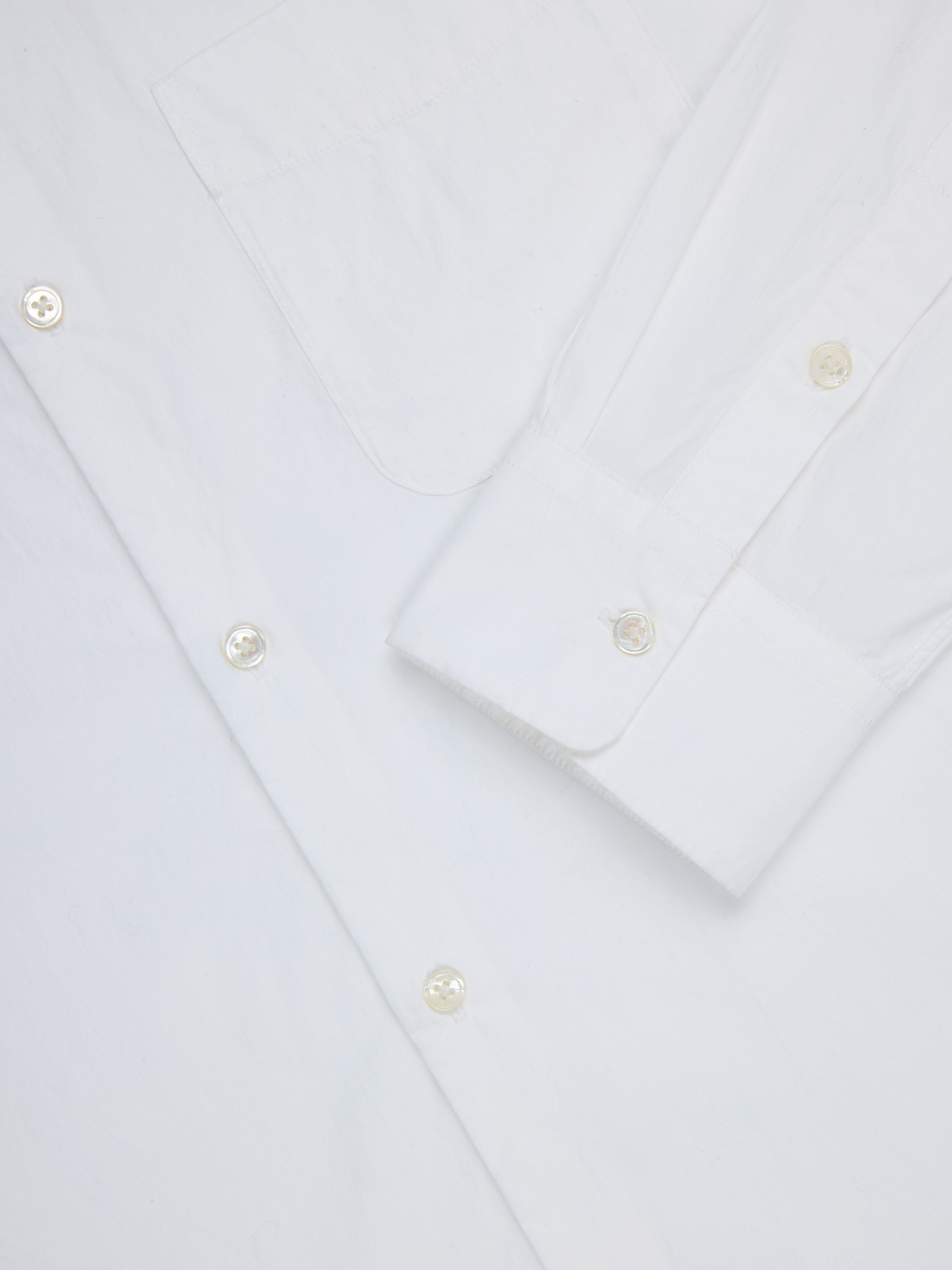 Director Shirt ~ White Poplin – 3sixteen
