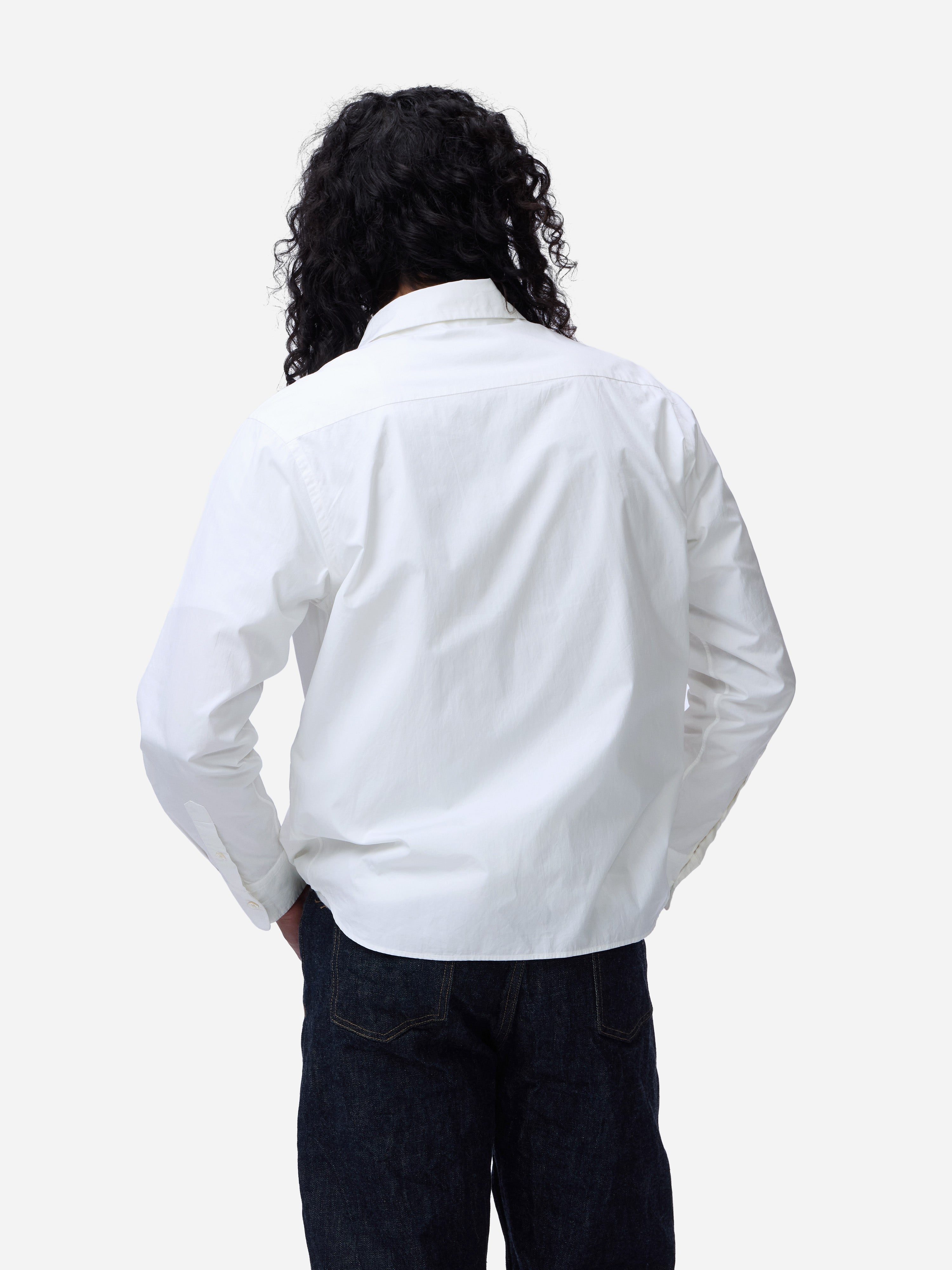 Director Shirt ~ White Poplin – 3sixteen