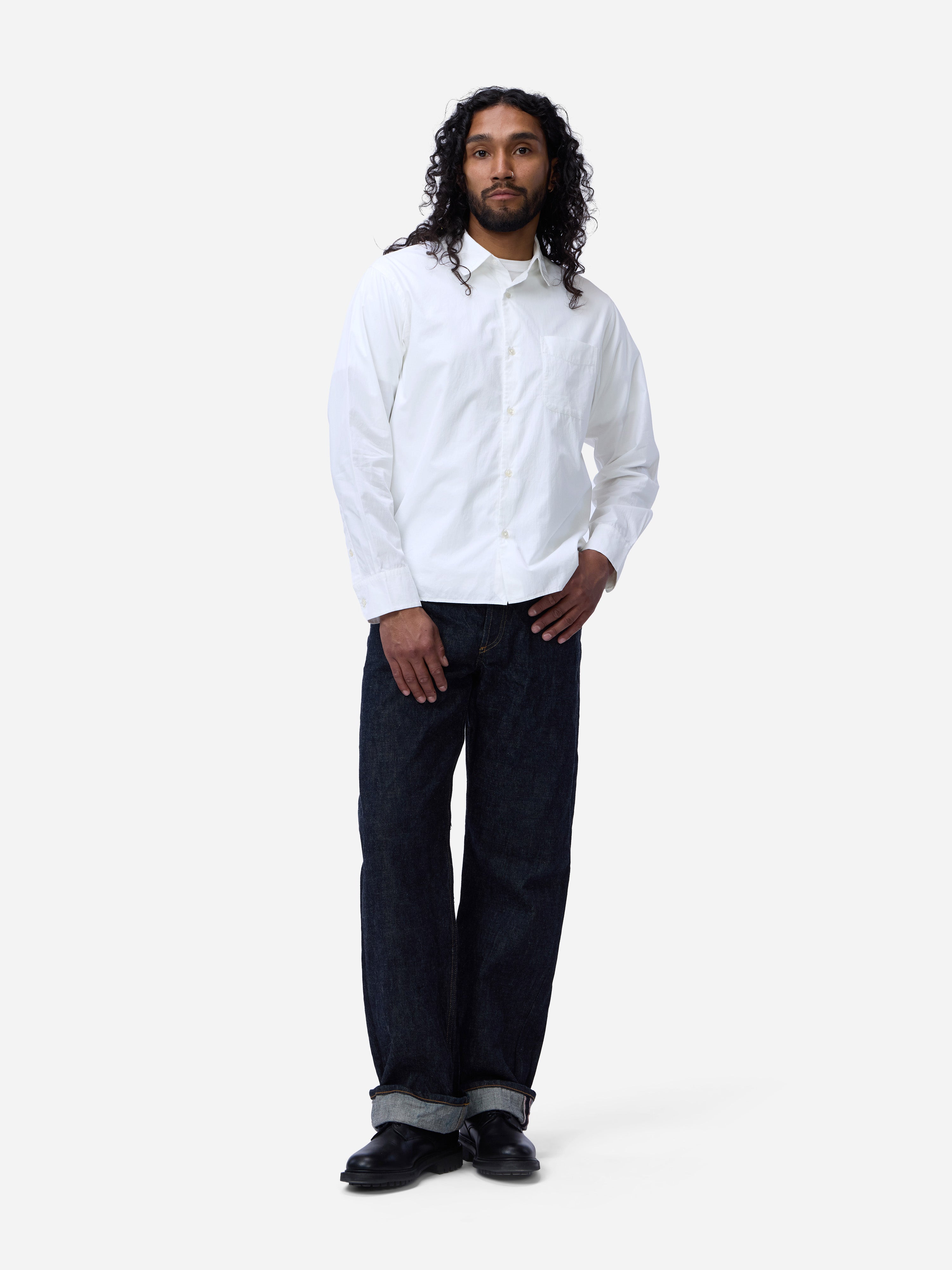 Director Shirt ~ White Poplin – 3sixteen