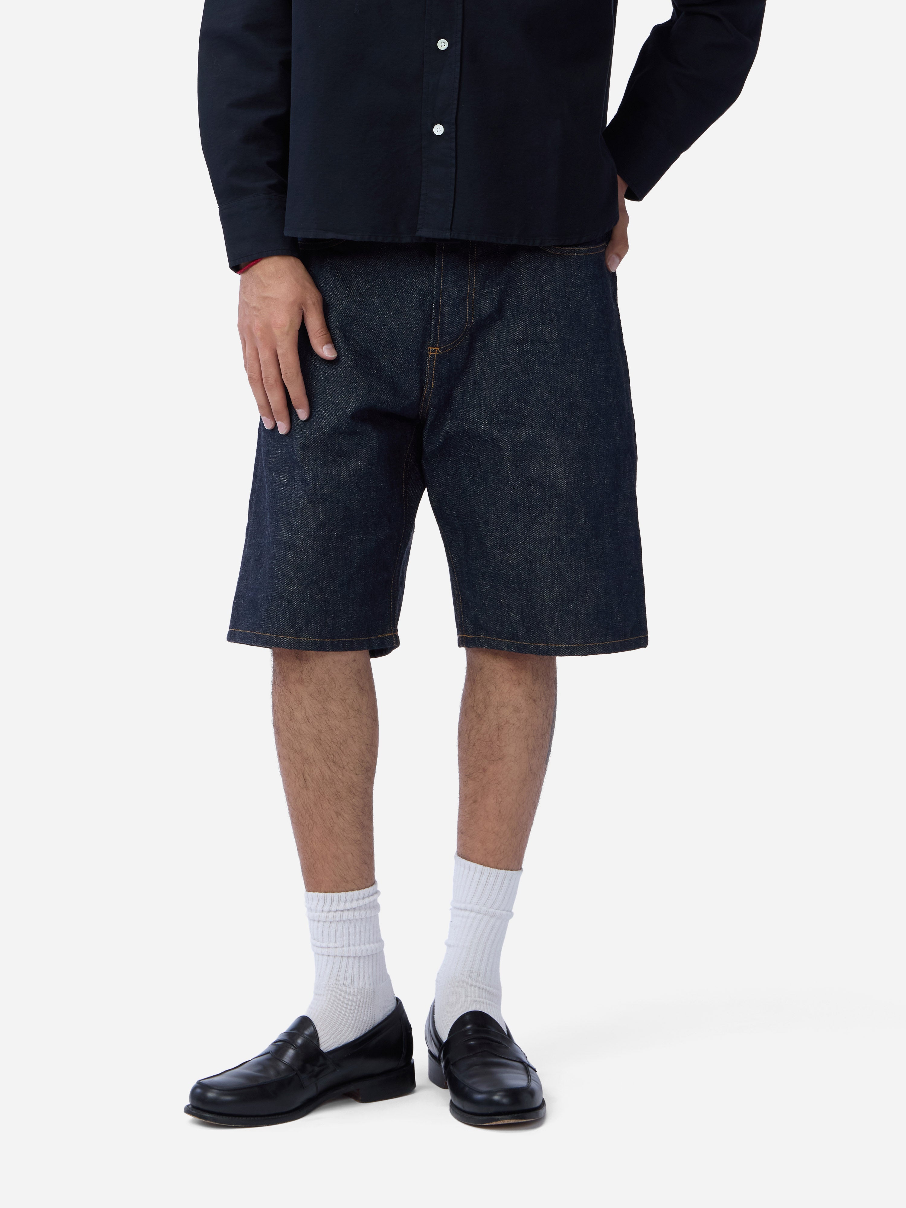 JS-103x ~ Jean Short - Indigo Selvedge – 3sixteen