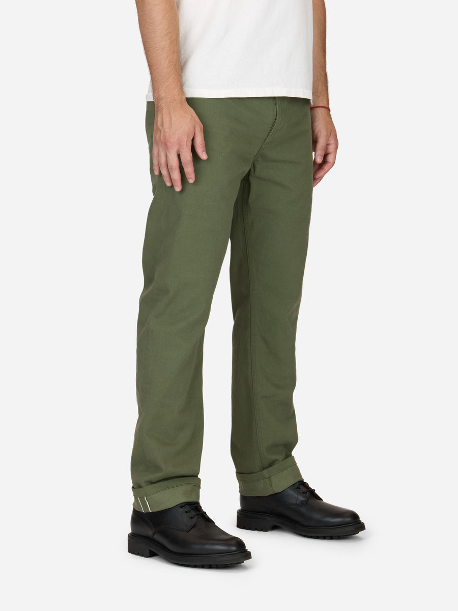 CH-55x ~ Olive Selvedge Chino