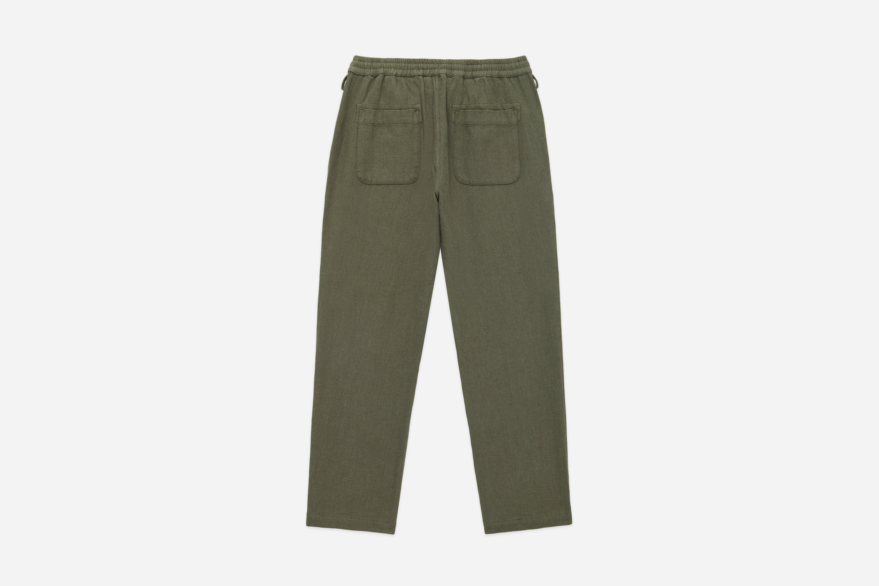 Easy Pant ~ Olive Cotton/Linen – 3sixteen