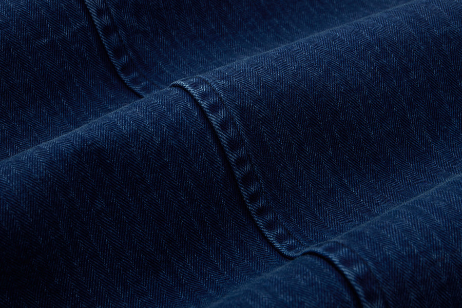 French Work Jacket ~ Indigo HBT