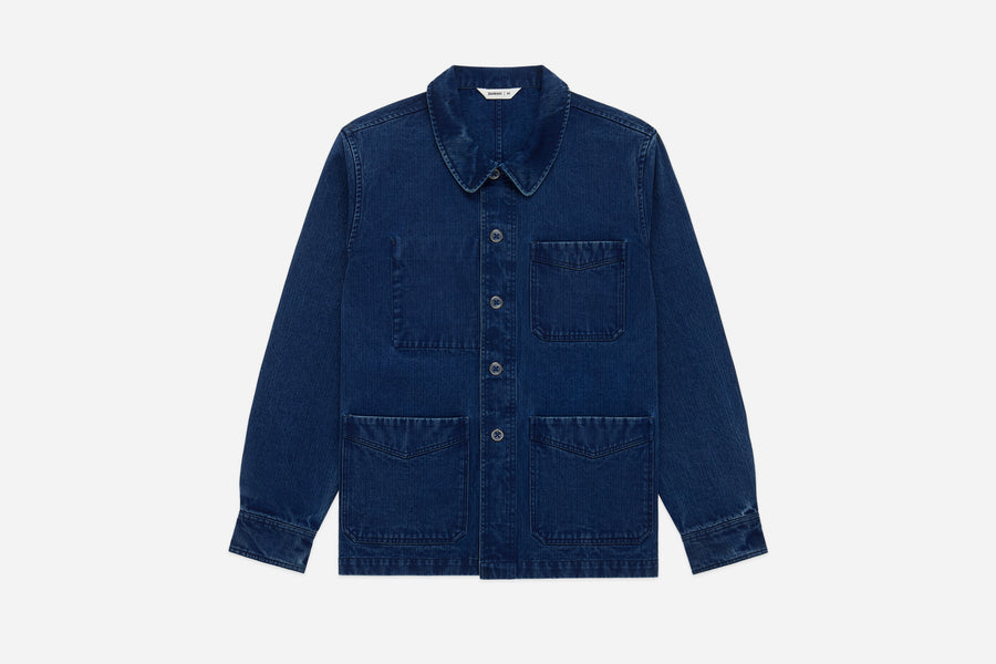 French Work Jacket ~ Indigo HBT