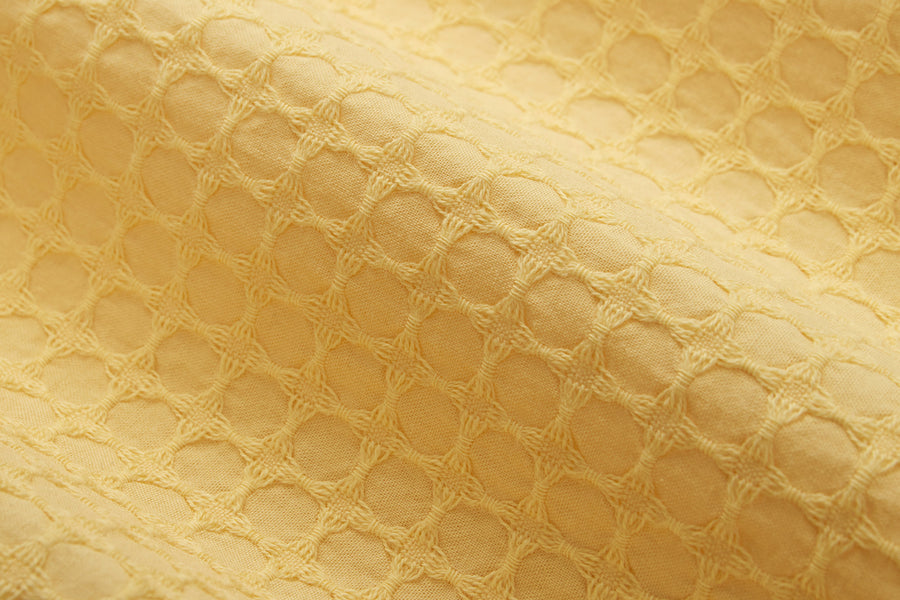 Resort Shirt ~ Sunflower Geo Weave