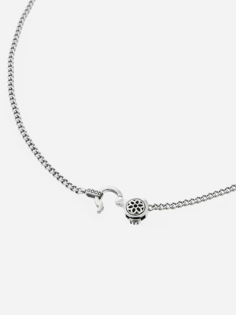 4A Curb Chain Necklace ~ Sterling Silver