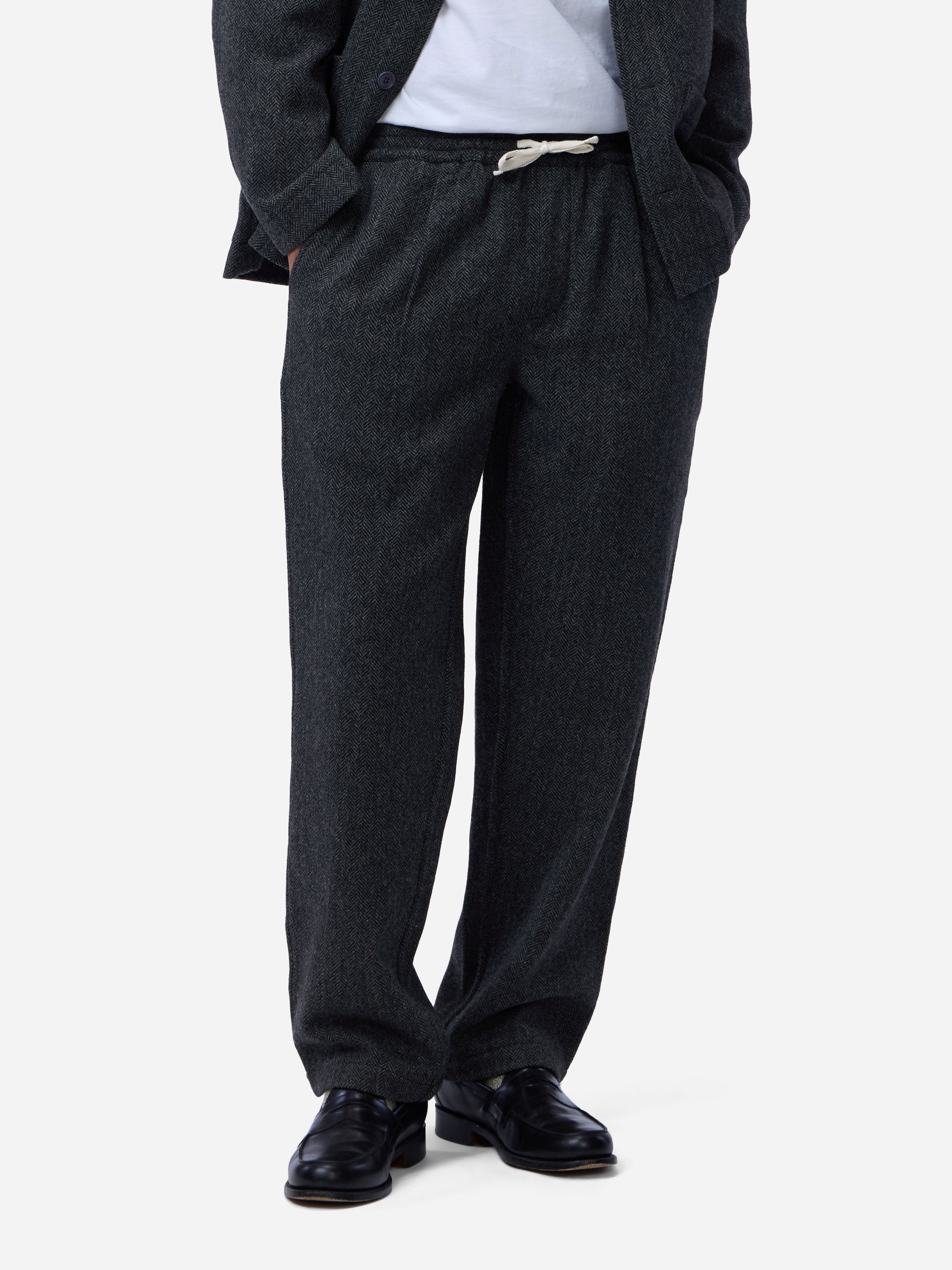 Easy Pant ~ Black Tweed – 3sixteen