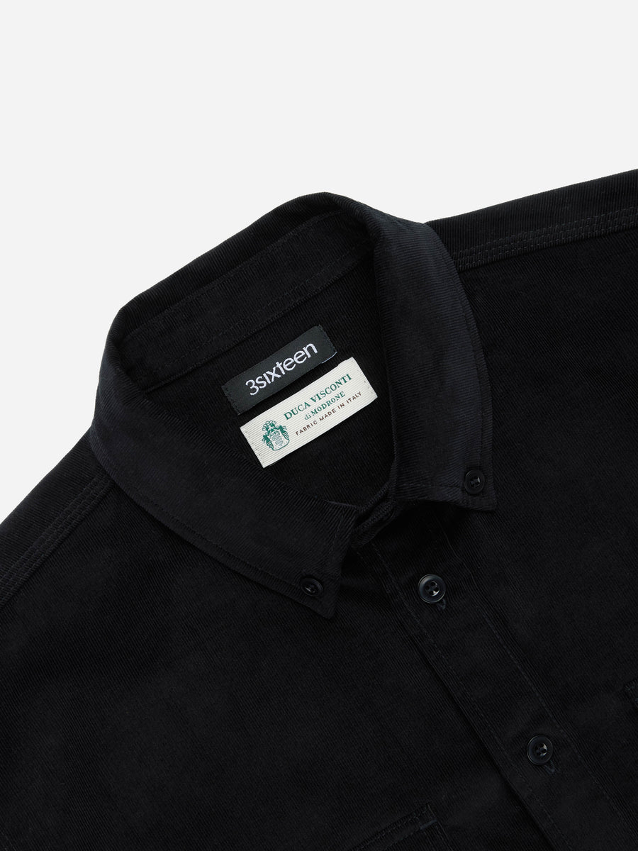 Studio Shirt ~ Black Corduroy