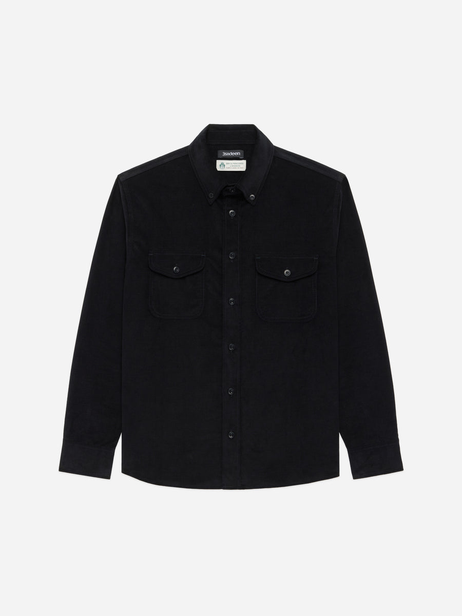 Studio Shirt ~ Black Corduroy