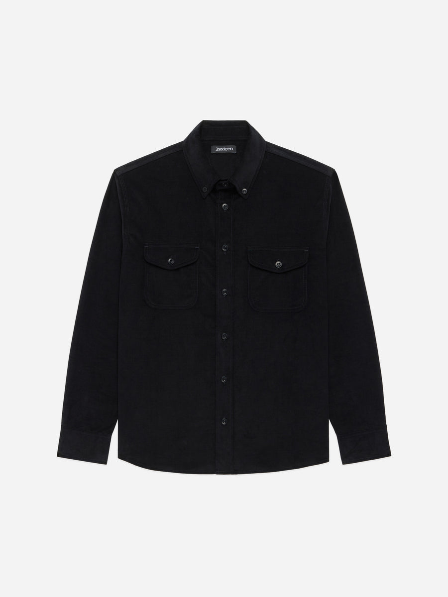 Studio Shirt ~ Black Corduroy