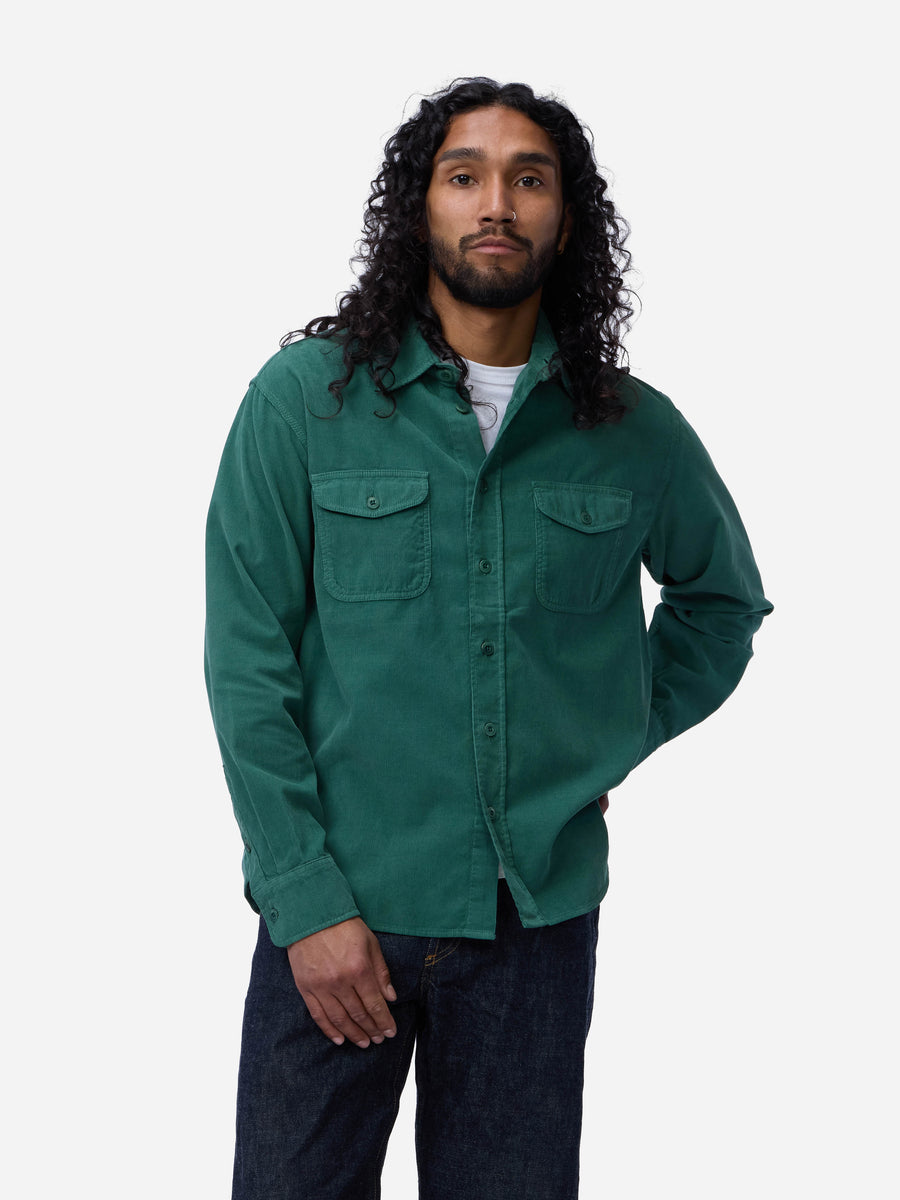 Studio Shirt ~ Hunter Green Corduroy