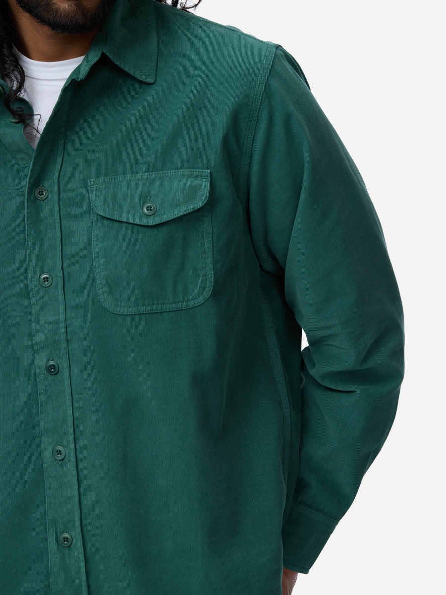 Studio Shirt ~ Hunter Green Corduroy