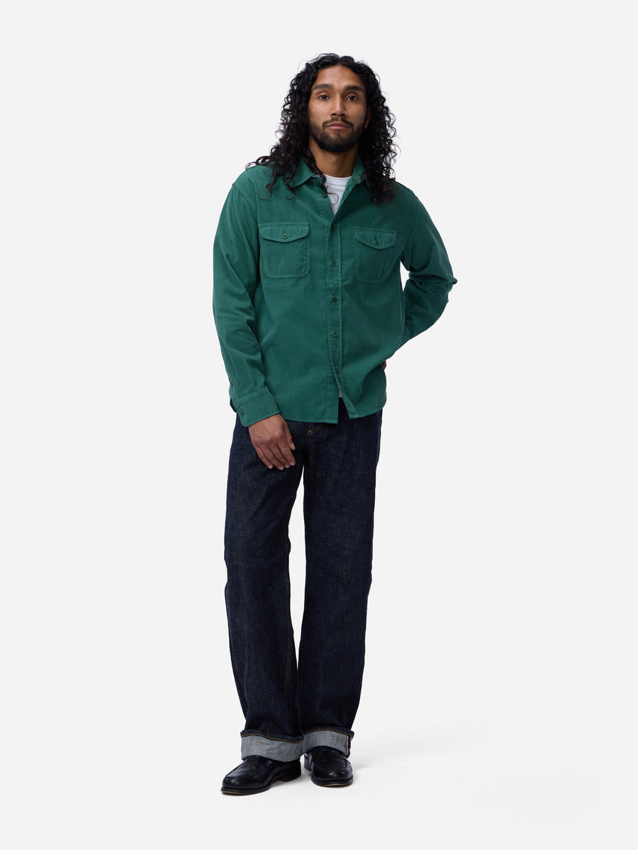 Studio Shirt ~ Hunter Green Corduroy