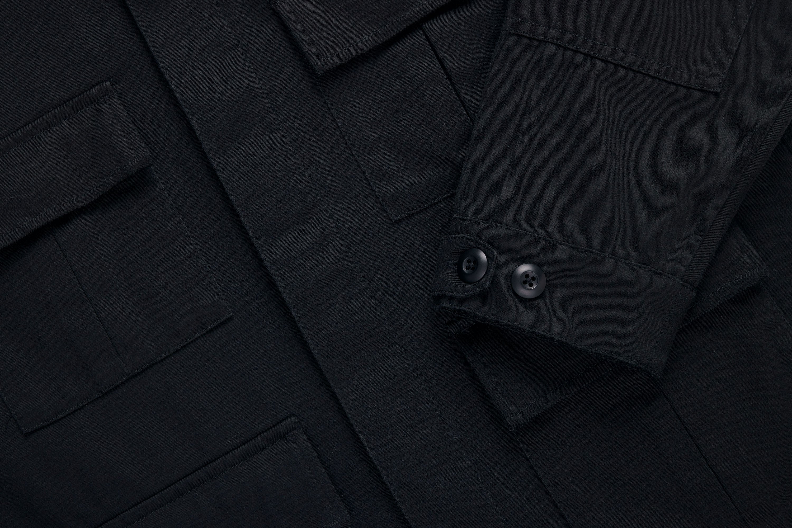 BDU Jacket ~ Black Back Satin – 3sixteen