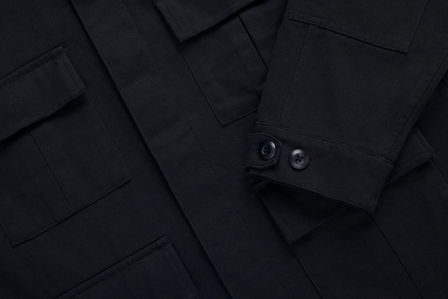 BDU Jacket ~ Black Back Satin