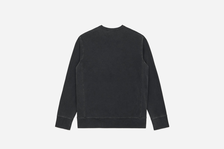 Garment Dyed French Terry Crewneck ~ Smoke