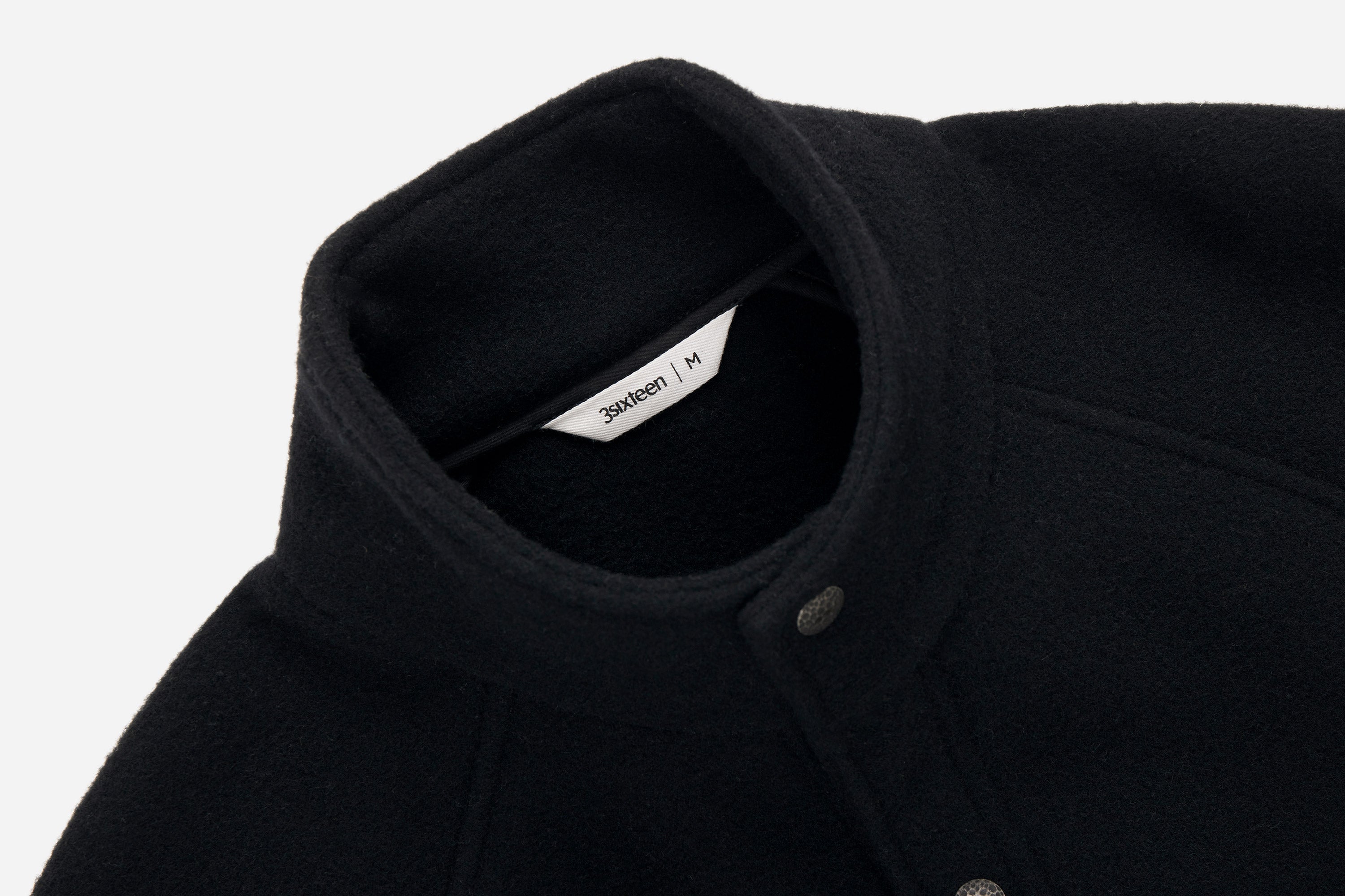 Welding Jacket ~ Black Melton Wool – 3sixteen