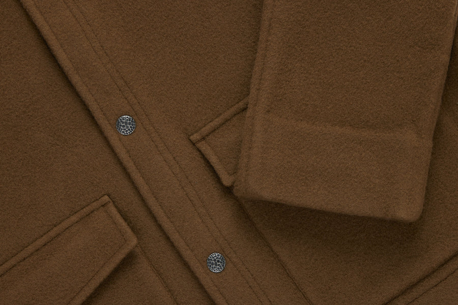 Welding Jacket ~ Tobacco Melton Wool