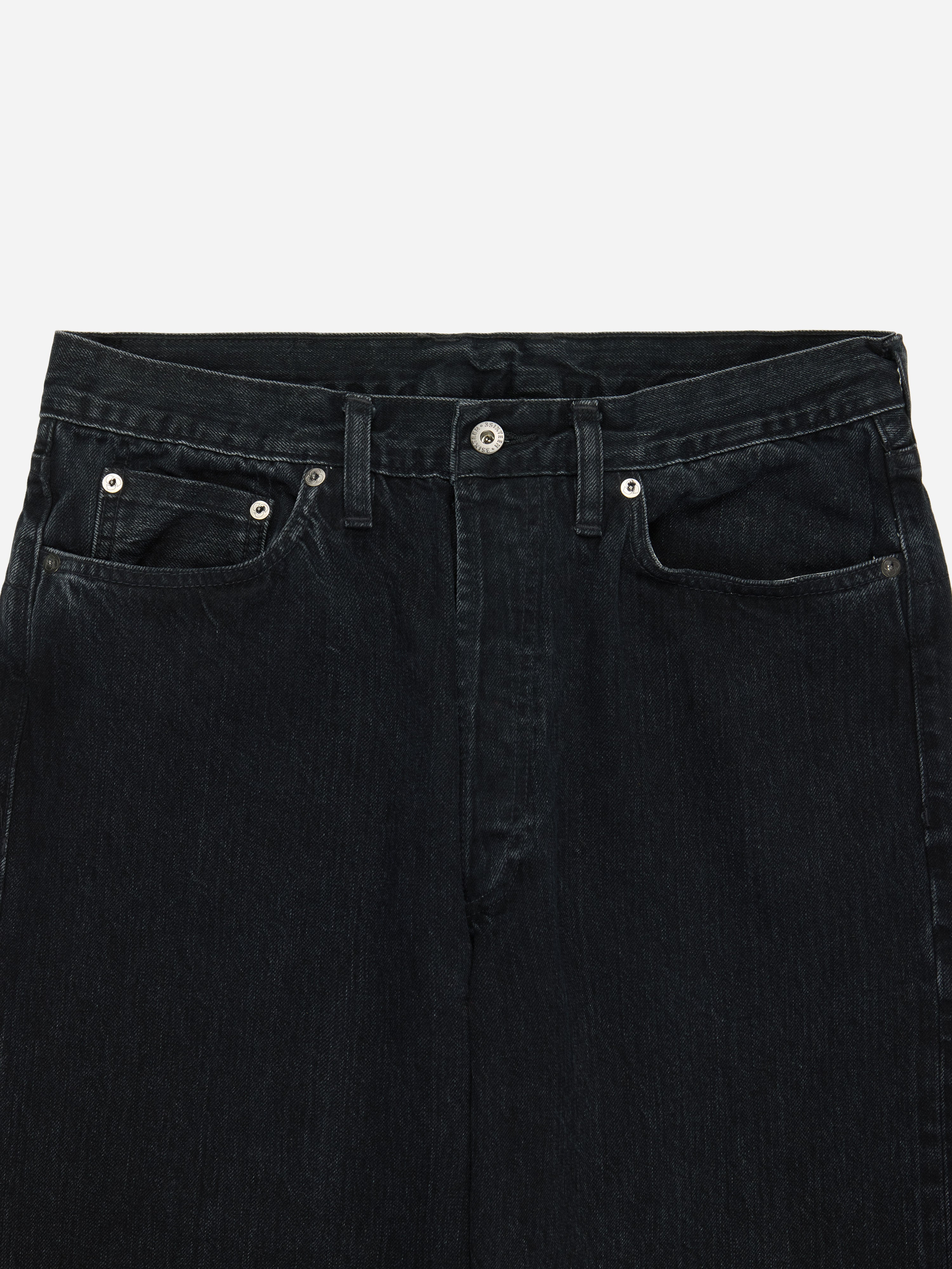 RS-222xs ~ Relaxed Straight - Stonewashed Double Black – 3sixteen