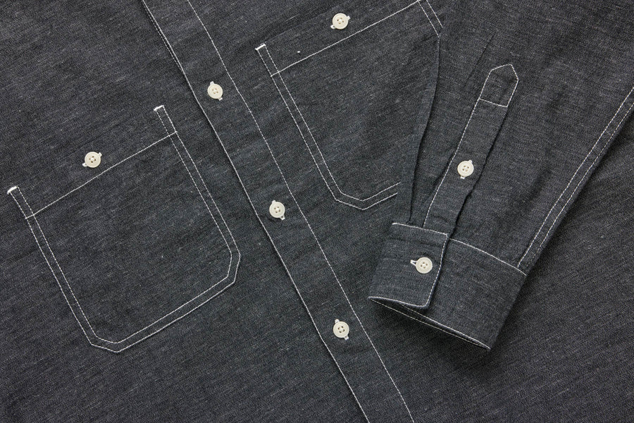 USN Overshirt ~ Stonewashed Indigo Canvas