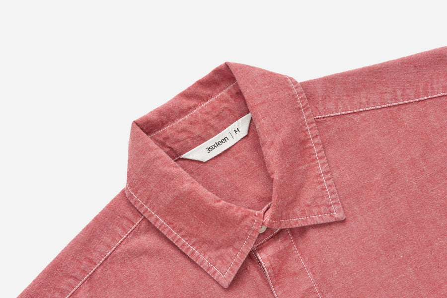 Utility Shirt ~ Red Chambray