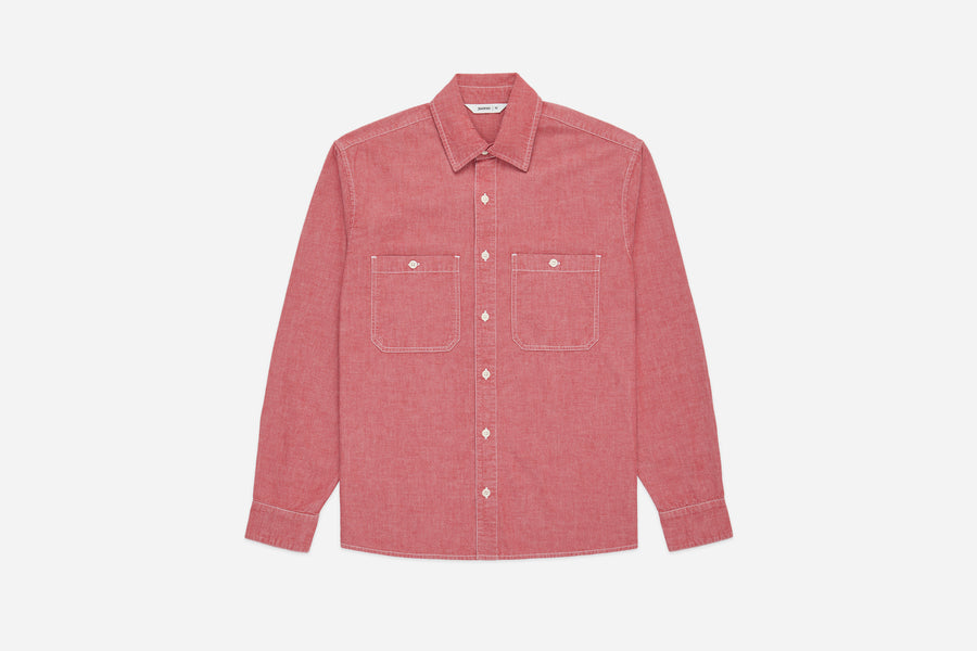 Utility Shirt ~ Red Chambray