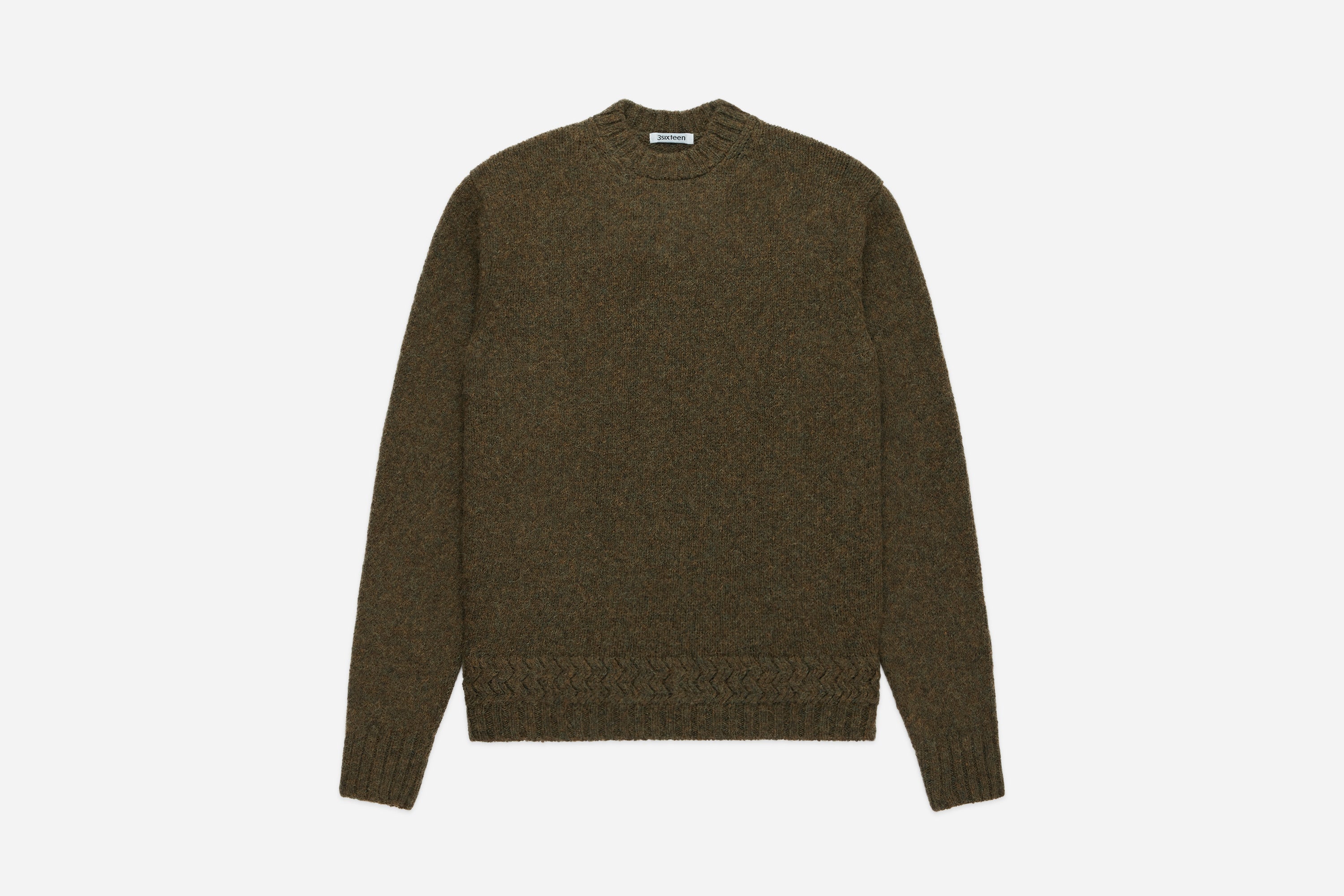 Alpaca Crewneck ~ Forest – 3sixteen