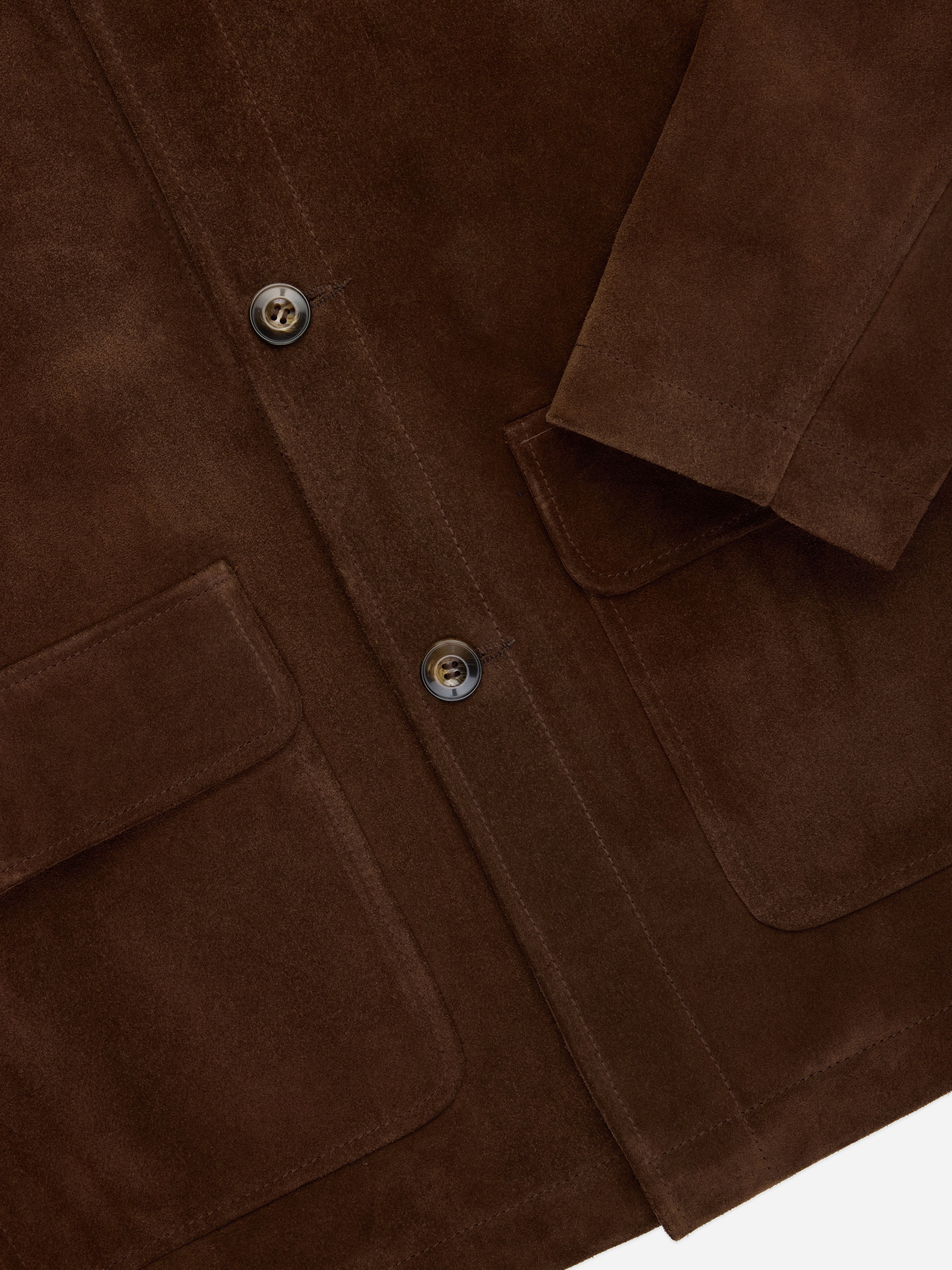 Work Jacket ~ Chocolate Suede – 3sixteen