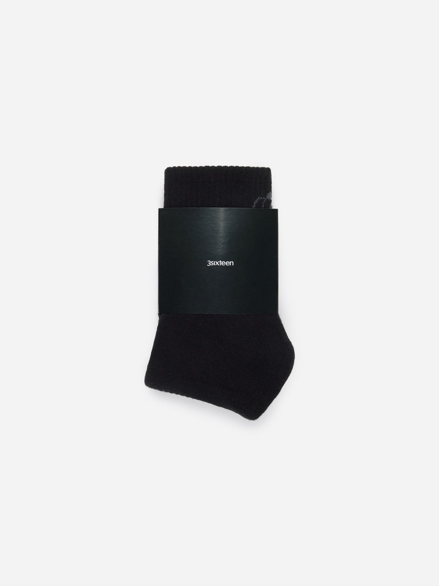 Athletic Quarter Sock ~ Black